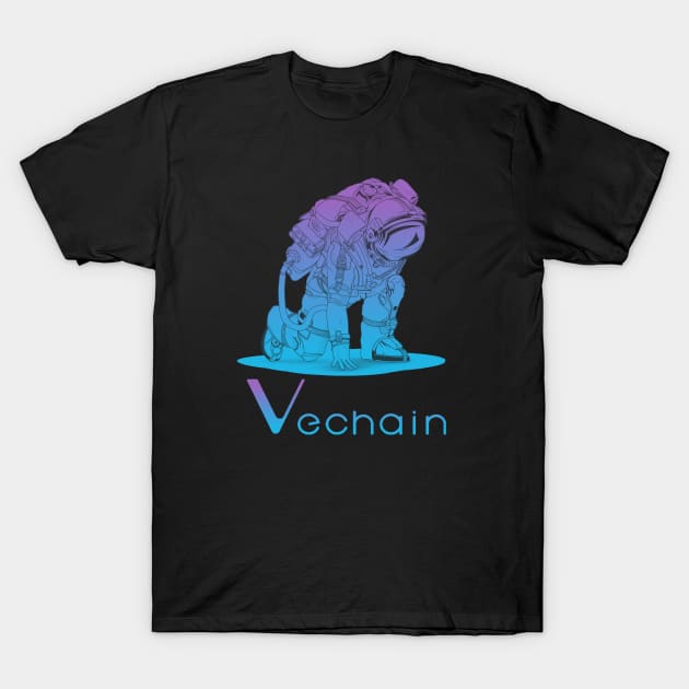 Vechain coin Crypto coin Crytopcurrency T-Shirt by JayD World